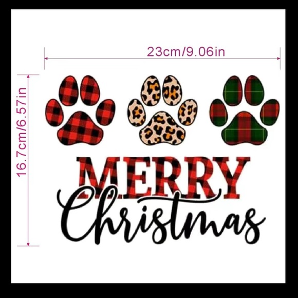 Woman’s Paw Print Long Sleeve Christmas Top            Size: Various - Picture 2 of 2